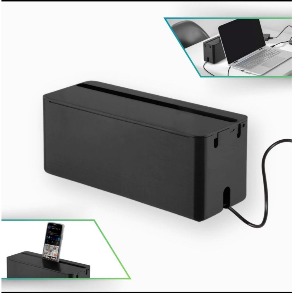 Caixa Para Proteger E Organizar Tomadas Fios Cabos Fontes 30cm Arthi 5906