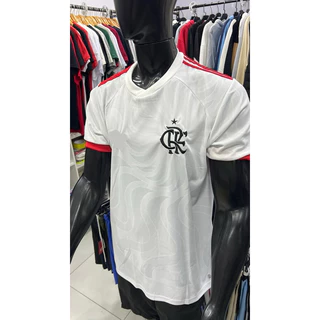 camiseta de futebol 2024/25 branca fl