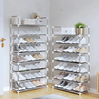 Sapateira Vertical Para 24 Calçados Com 8 Andares Desmontável Organizador de Sapato Tênis