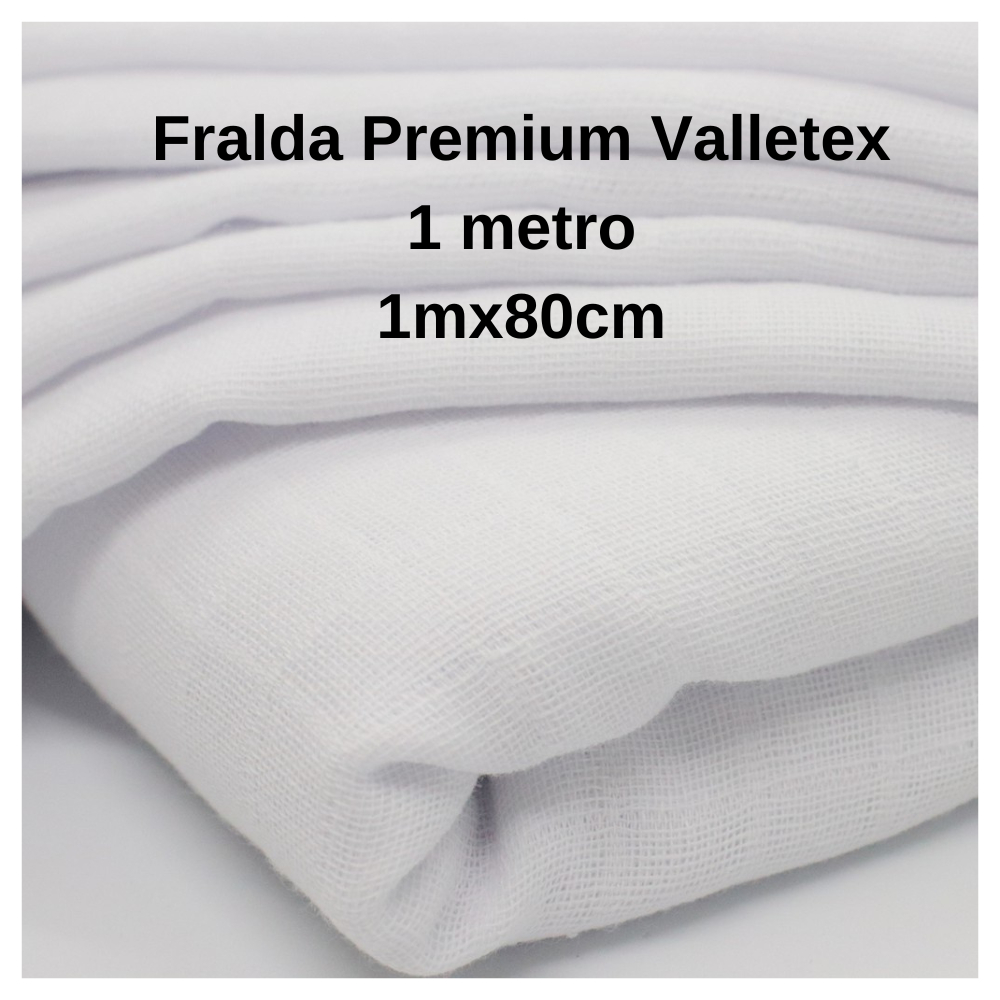 Tecido Fralda Quadriculada PREMIUM - Valletex 1 metro 80cm Largura ...