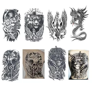 Tatuagem Temporária de Costas Tattoo Fake a Prova D'água Unisex Festa Social Verão Praia Masculino Feminina