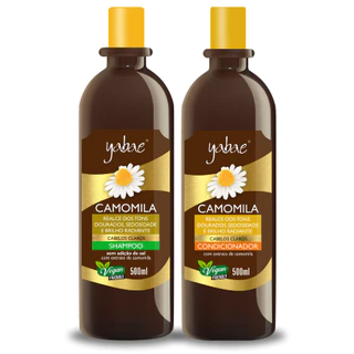 Shampoo e Condicionador Camomila Yabae 500ml - Realce dos Tons Dourados e Brilho Radiante