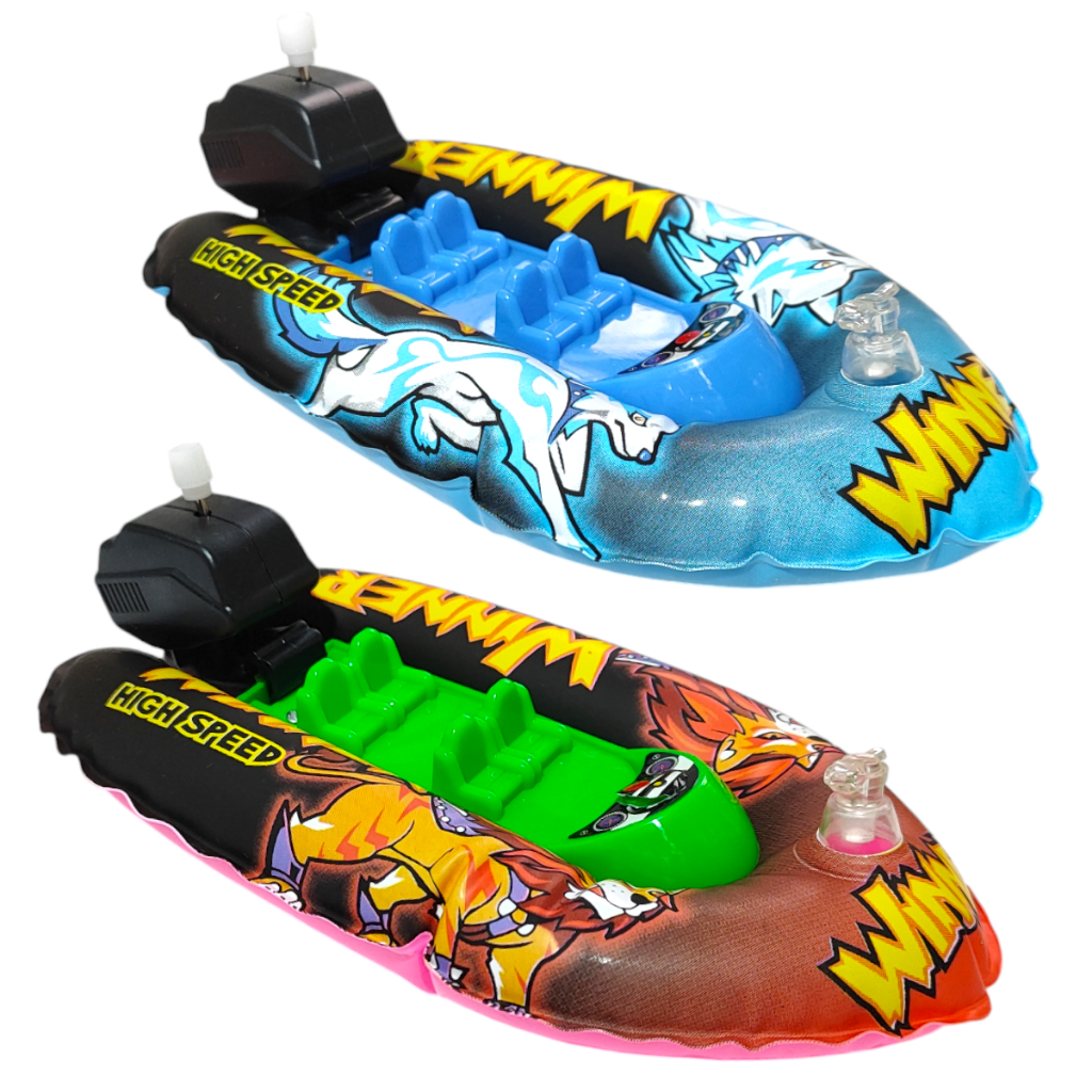 Brinquedo Infantil de Banho Mini Bote Barco Inflável à Corda Brincadeiras na Água Piscina Banheira Criança