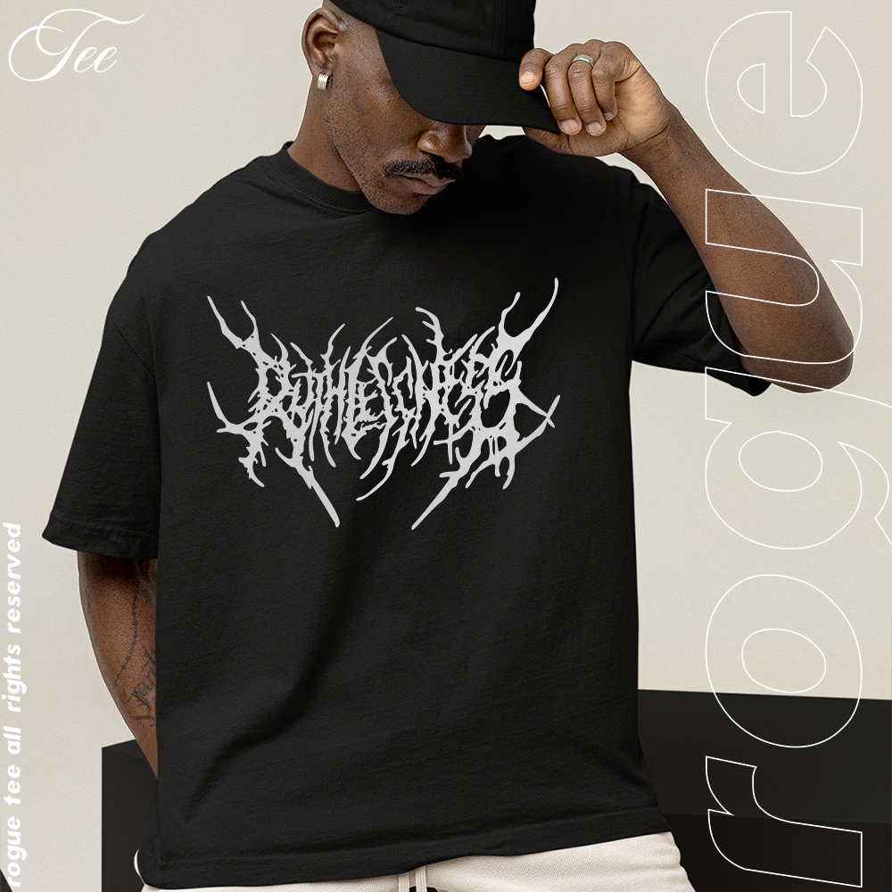 Camiseta Basica e OVERSIZED Ruthlesshess Letras Gotico Punk Harajuku Aesthetic Unissex