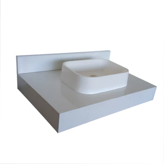 Bancada Em Porcelanato 60 X 48 Sem Cuba De Apoio Design Elegante e Moderno Para Seu Banheiro
