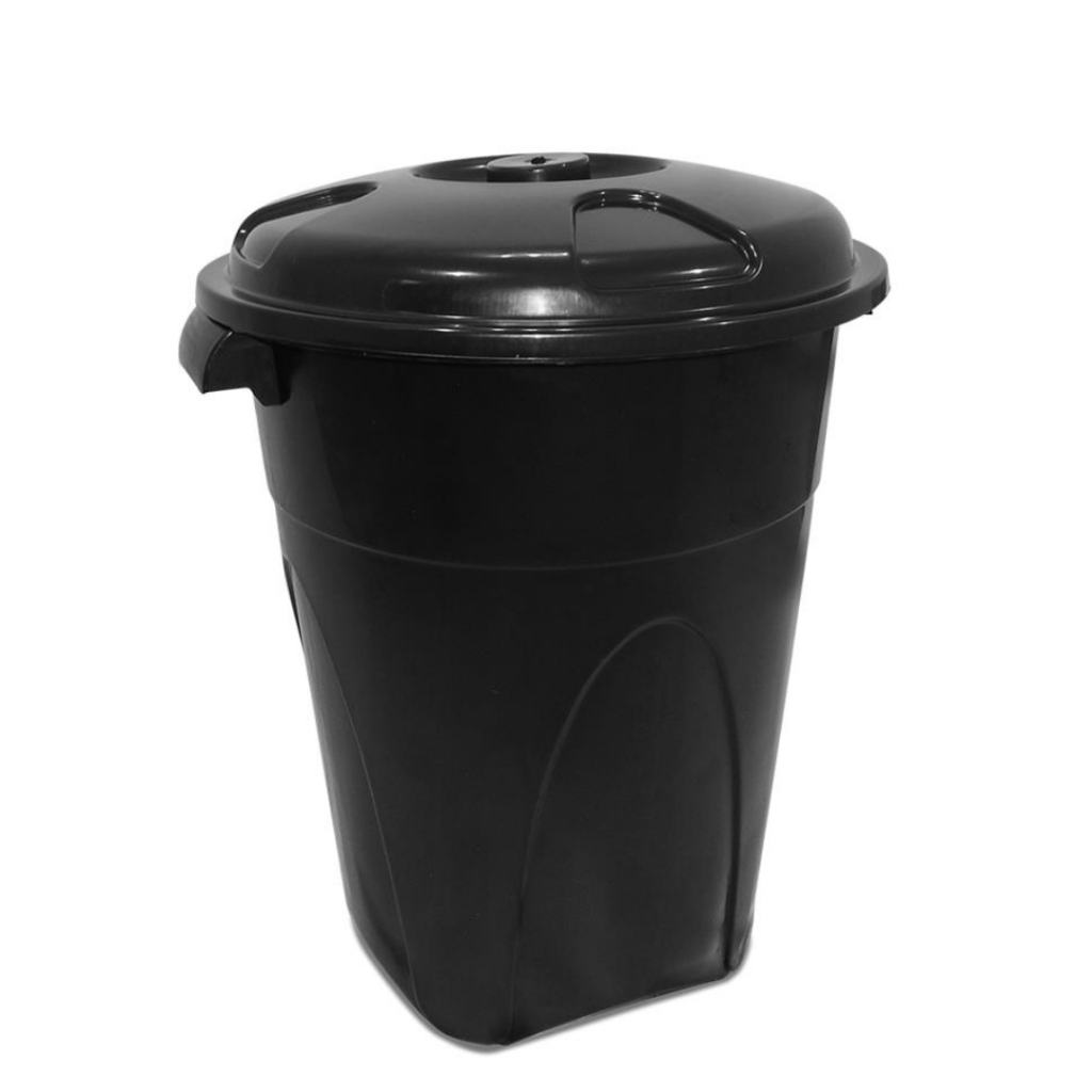 Lixeira Cesto Cestao Cesta Lixo 100 Litros Reforcado Preto Alca Reforcada