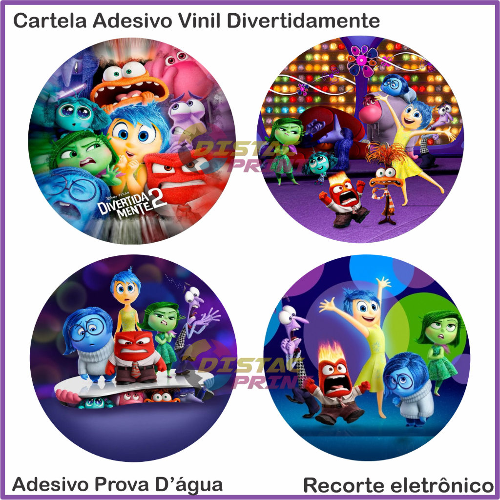 Kit 120 Etiquetas Adesivas Divertidamente | Adesivo Redondo ...