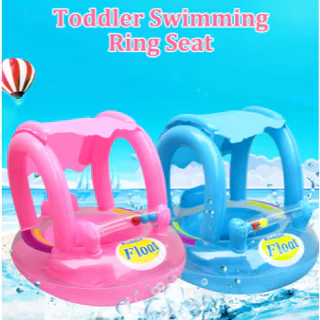 Boia Bote Bebê Cobertura Fralda Infantil Rosa Ou Azu Boia Piscina Bebe 65cm