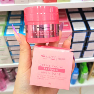 Creme Facial Dia e Noite com Retinol Max Love Anti Idade Linhas De Expressão Rugas