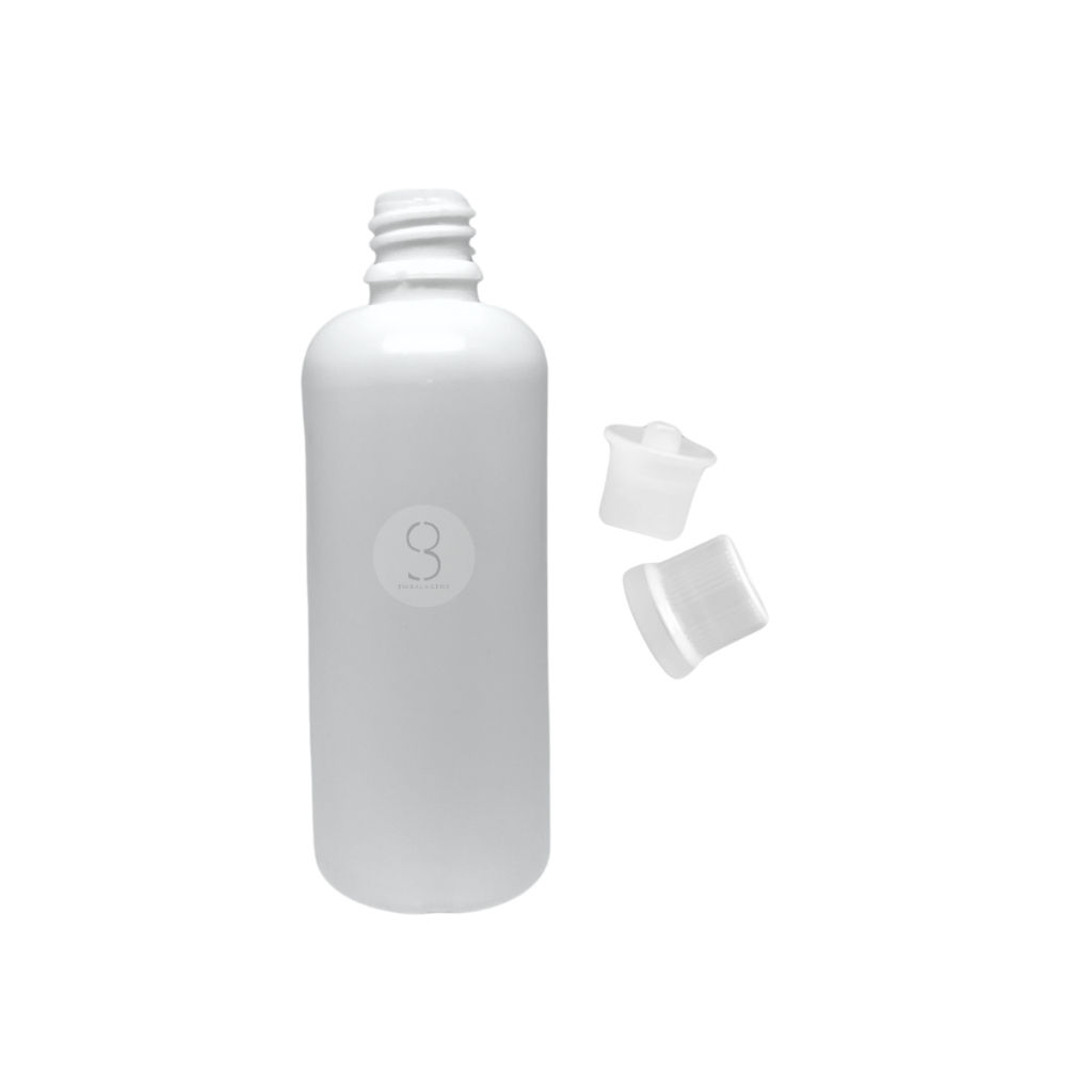Tubo Plástico 100ml Conta Gotas Gotejador com Lacre - 25un