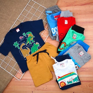 Conjunto Bebê Camiseta Manga Curta Bermuda Moletinho (1/2/3)