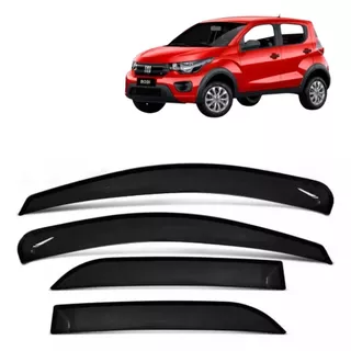 Calha De Chuva Mobi 2016 Até 2023 Jogo 4 Defletor Fiat Mobi Acessorio Para Carro 4 Portas