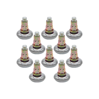 20 Sapatas Pés Niveladores Com Bucha Para Móveis Nivelar 35x25mm