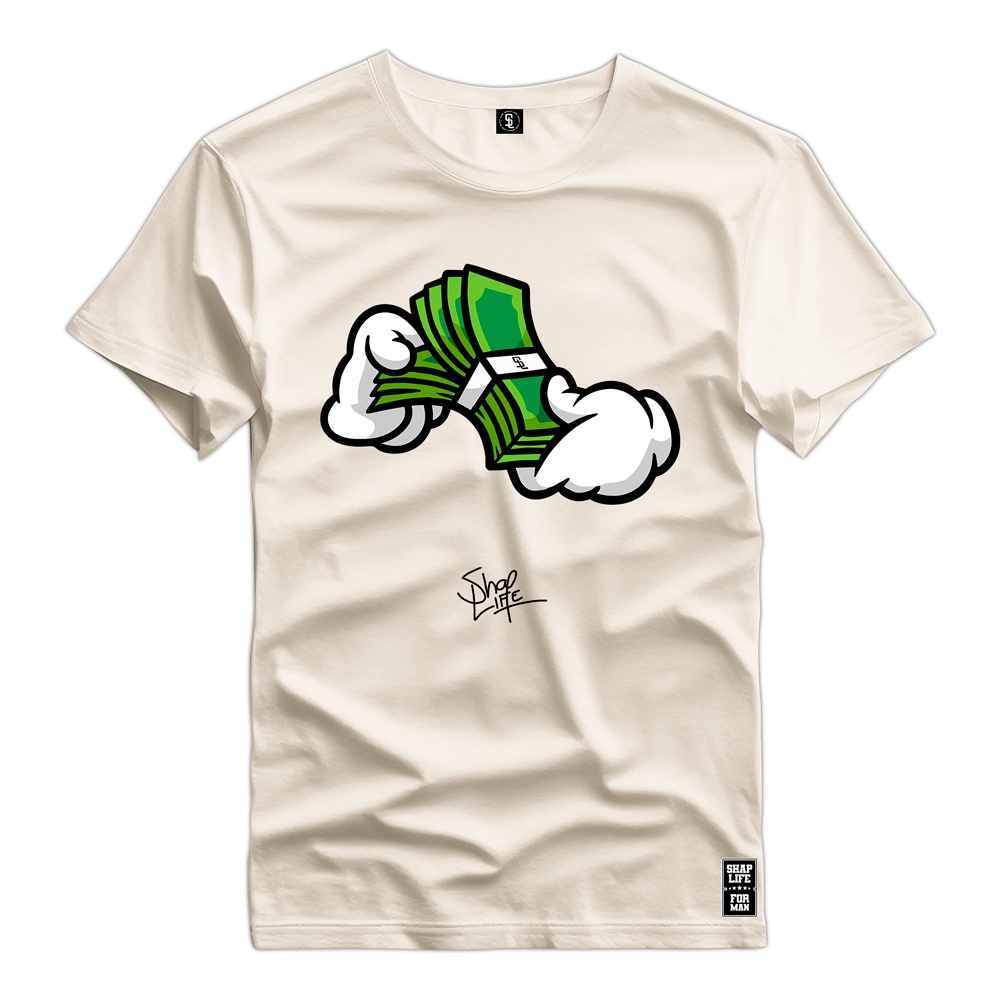 Camisas camisetas algodao unisex fortuna dinheiro top envio emediato