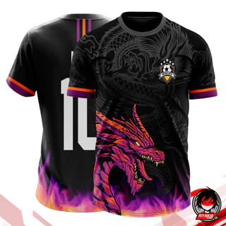Camiseta Interclasse Personalizável Dragão Jogos Internos Colegiais Unissex Adulto Babylook Infantil