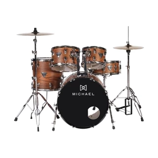Bateria Acústica Michael Trinity Dmt320 Matte Mahog