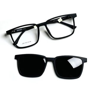 Armação De Óculos Clipon Com Lente Polarizadas Masculino 2 Em 1 Sunglasses Magnetic Eyewear