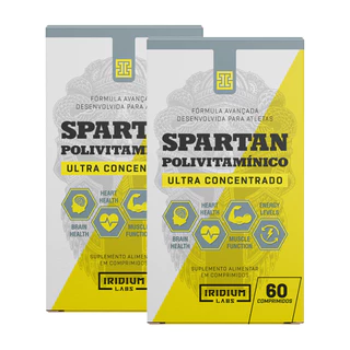 Kit 2x Spartan Polivitamínico Ultra Concentrado - 60 comps - Iridium Labs