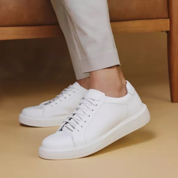 Moda Masculina Tenis Alto Branco Masculino Tênis Masculino Casual