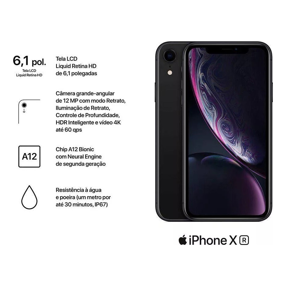 IPhone XR 64Gb e 128Gb Original Com Garantia Envio Imediato