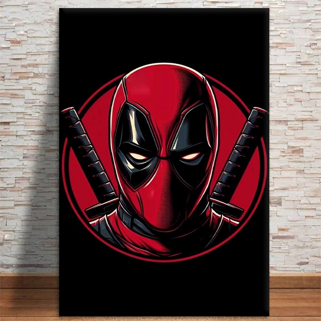 Quadro Metallico Decorativo Deadpool – Poster In Alluminio 21x31 Cm Per Stanza Da Letto O Ufficio