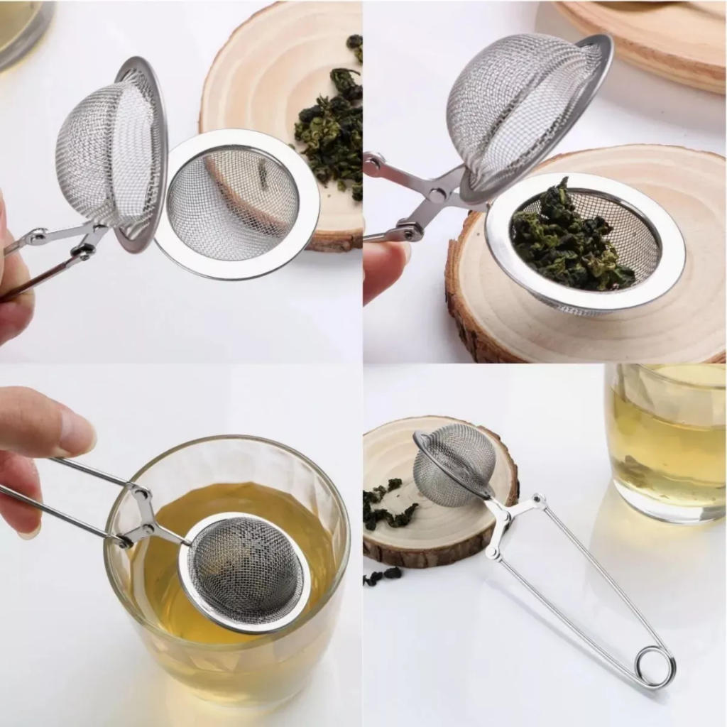 Infusor Para Chá Peneira Coador Com Cabo 15cm