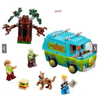 Blocos de Montar Padrão LEG0 Scooby Doo Furgão Mystery Machine