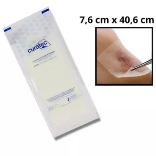 Compressa Curativo Emulsão Petrolatum Curatec Cicatrizante Estéril 7,6 cm x 40,6 cm