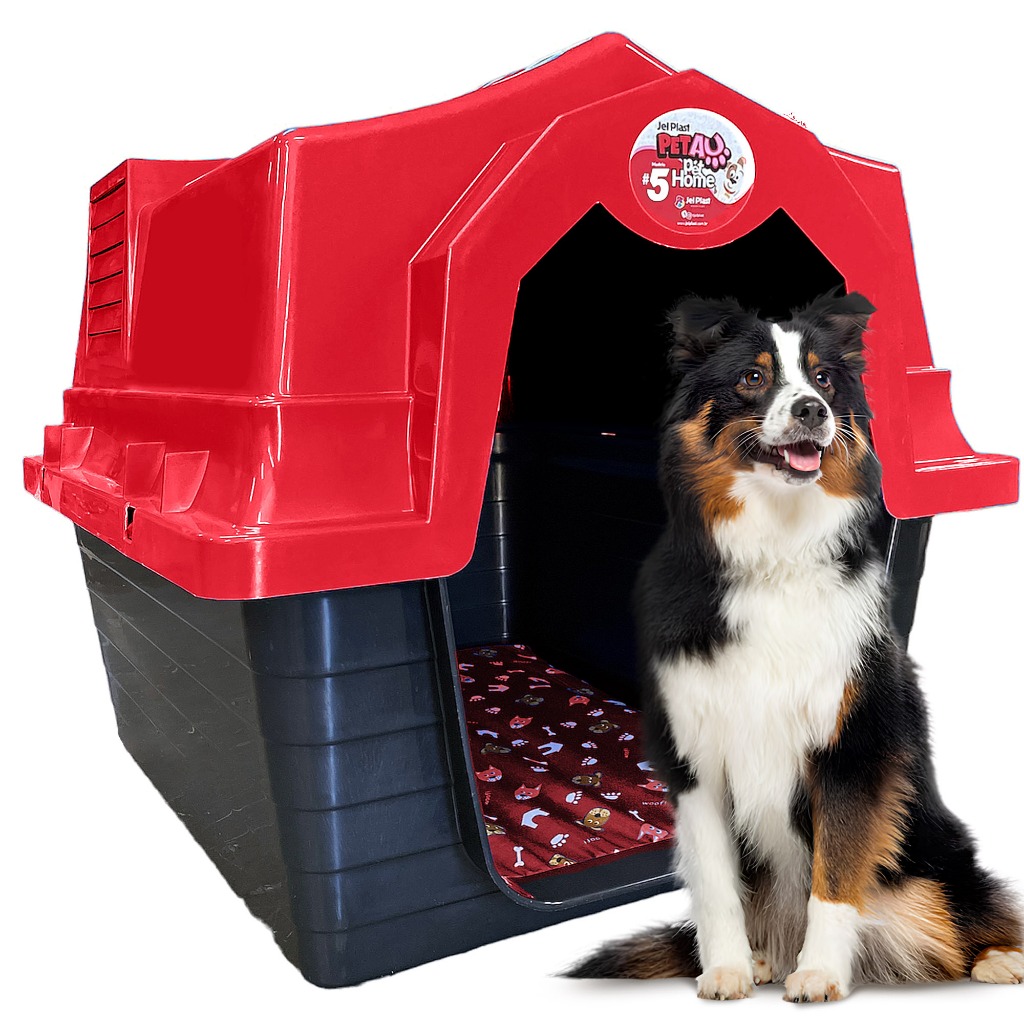 Casa Casinha Plástica Cachorro Número N5 + Colchão | Shopee Brasil