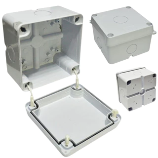 8x Caixa Plastica Organizadora Camera Cftv 10x10x7cm Ip65