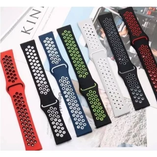 Pulseira de Silicone Furadinha Para Smartwatch Encaixe Universal 20mm