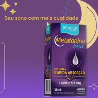 Equaliv Melatonina Fast 30ml Rápida Absorção