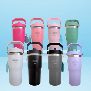 Copo Térmico 600ml Hiddra Alça Canudo embutido Personalizável Bebidas Quentes e Frias Academia