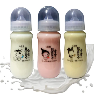 Mamadeira Chuyin 280ML Bebida Leite Fermentado Manga,Morango e Natural