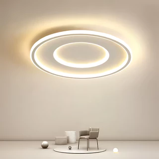 Luminaria Plafon Sobrepor Minimalista Redondo 1 Anel Moderno