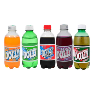kit com 5 dolly dollynho mais vendidos refrigerante 350ml laranja guarana uva limão e cola