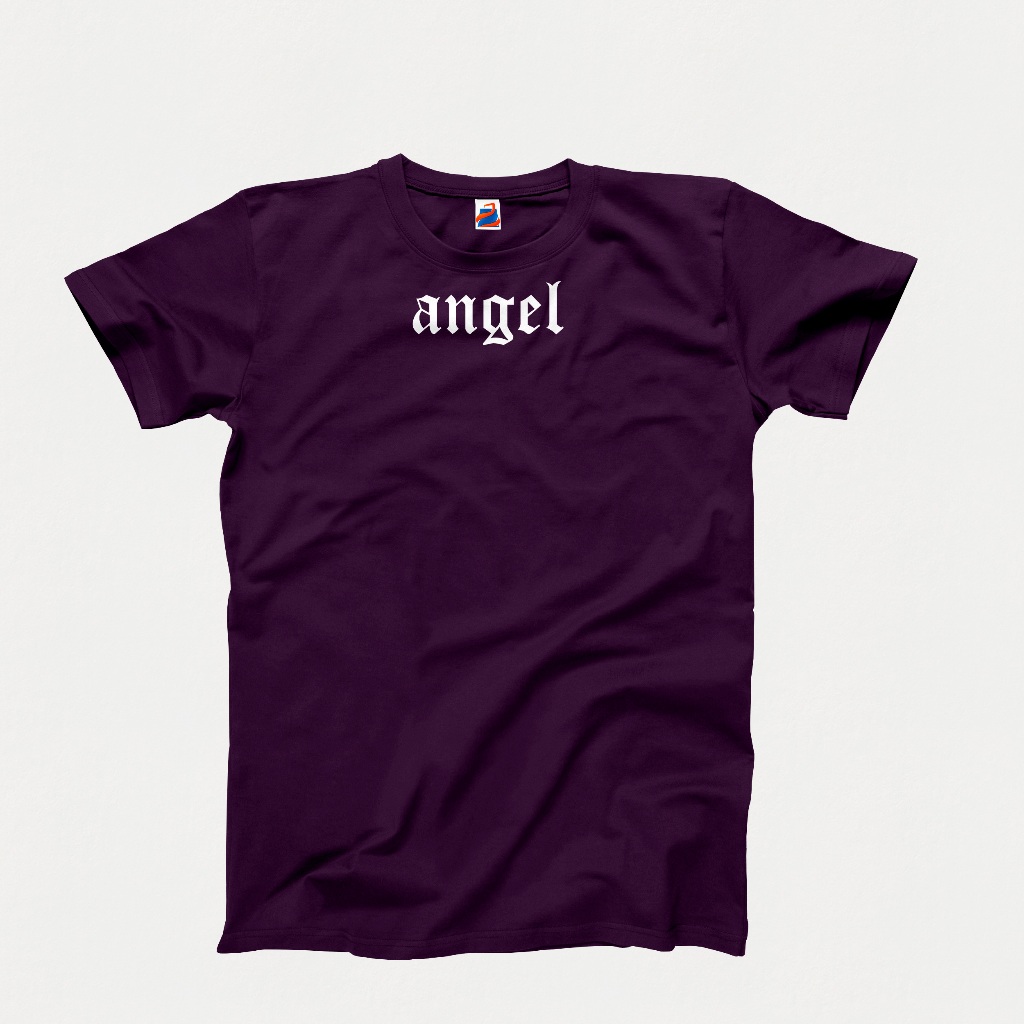 Camiseta Premium 100 Algodão Roxa Angel Palm Unissex Streetwear