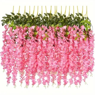Pendente Cerejeira Artificial Rosa -12 Galhos Toque Real-BH802371