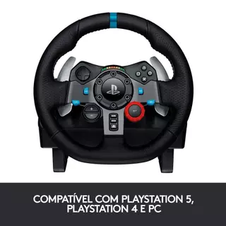 Novo Open Box - Volante Logitech G29 P/ PC, PS3, PS4, PS5 + 6 Meses de Garantia