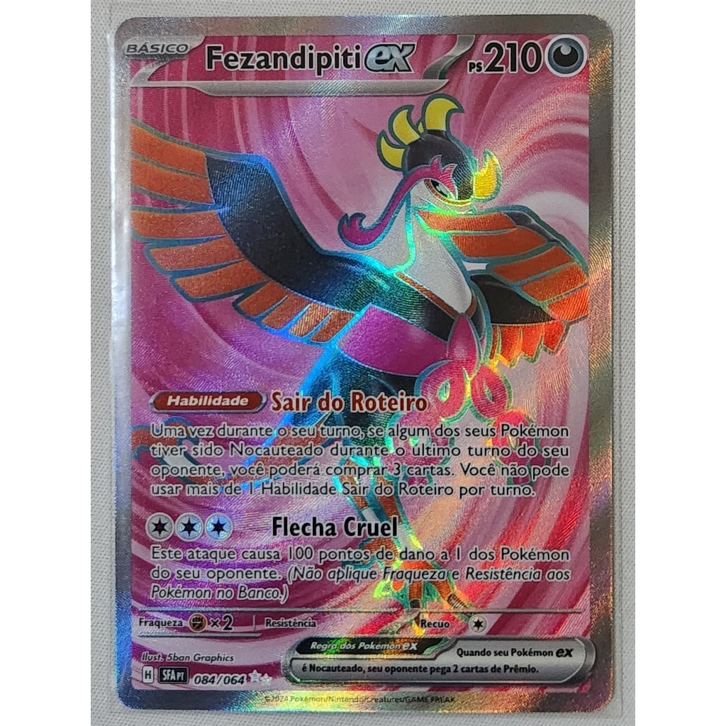 Carta Pokemon Fezandipiti ex (084/064) SFA