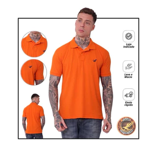 Camisa Masculina Polo Piquet Alta Qualidade Luxo Elegante Robles