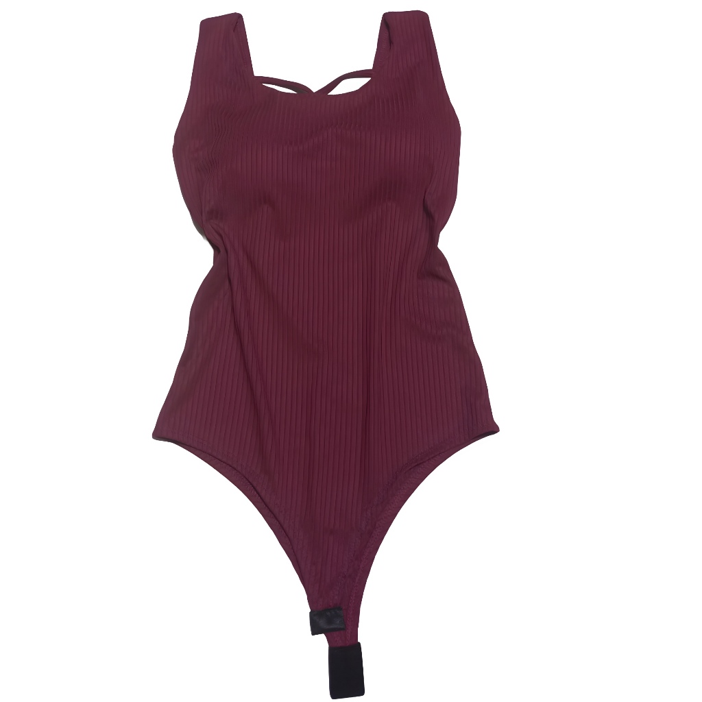 Body Feminino Roupas Femininas bode costa nua trançado nas costas ...