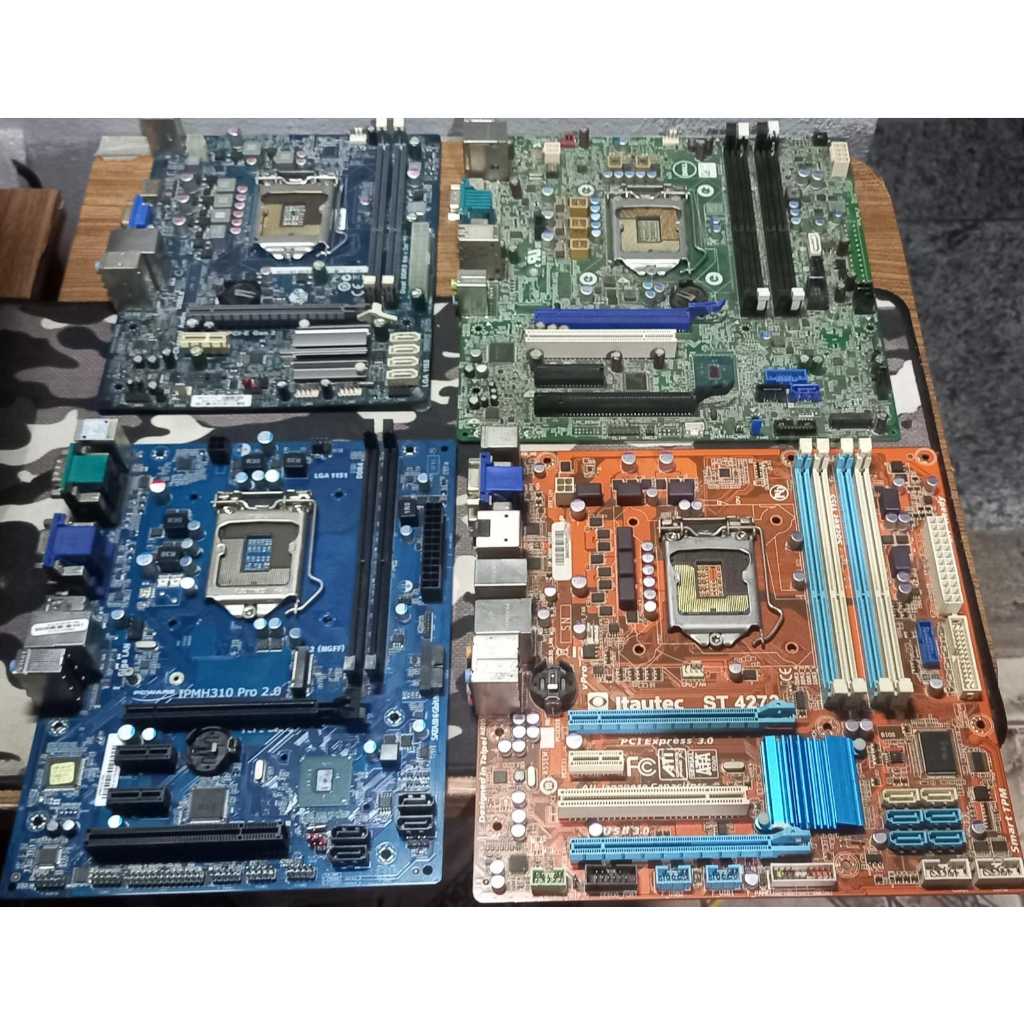 Lote de placas mães de computador , Pc-desktop-servidor placa mãe 1155,1151,1150 Lote 4 placas usadas usadas