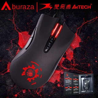 Bloody A91 Optical Mouse,Wired Mouse Macro Drive Optical Engine 8 Programming Macro Gaming Mouse Inactive Version Key Response:0.2ms