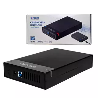 Case Hd Ssd Notebook Externo Usb 3.0 SATA de 2.5 e 3.5 Polegadas Para Pc Desktop Led 10Tb
