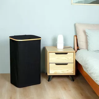 Cesto de Roupa Suja Lavanderia dobrável com tampa Forrado Ou sem cobertura com Alça Quarto Banheiro