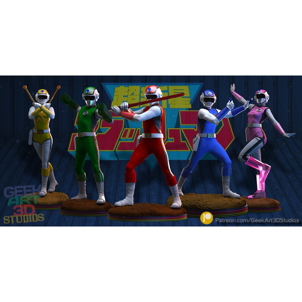 Comando Estelar Flashman 1/8 Action figure Colecionavel