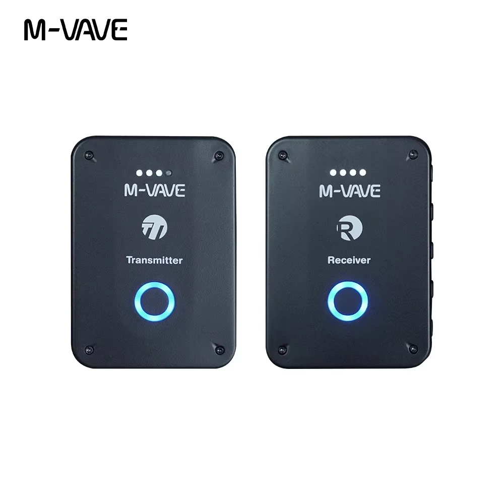 M-VAVE WP-9 Sistema de transmissão de monitoramento de retorno de ouvido sem fio de 2,4 GHz Receptor transmissor