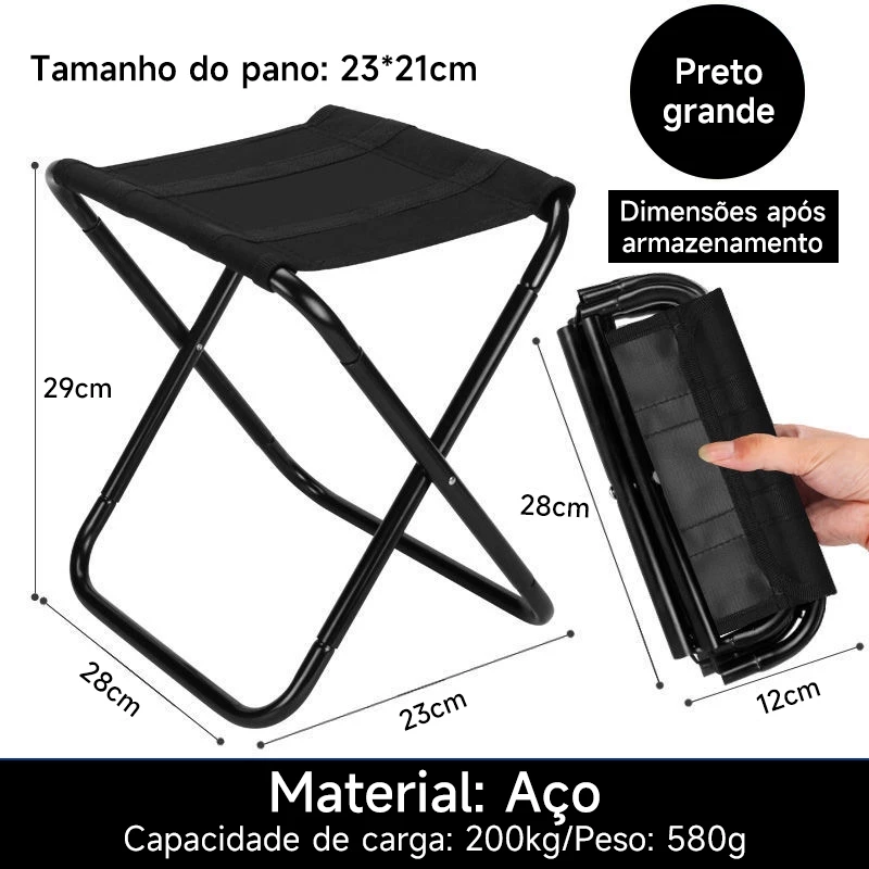 Banqueta Dobrável cadeira de pesca leve piquenique cadeira de acampamento dobrável pano de alumínio ao ar livre portátil