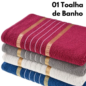 Toalha De BANHO Felpuda 100% Puro Algodão - VIENA